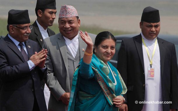 राष्ट्रपति भण्डारी थाइल्याण्ड र श्रीलंका भ्रमणमा जाँदै