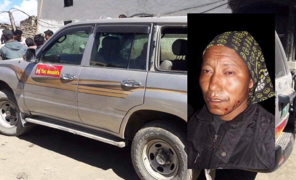 मुस्ताङ एमाले अराजक, कांग्रेस कार्यकर्ता चढेको गाडीमाथि तोडफोड, सवारी चालक घाइते !