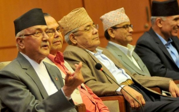 तनावमा एमाले, प्रचण्ड र देउवा भेट्न बालुवाटार पुगे ओली
