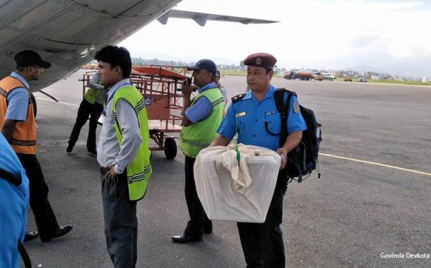राजधानी भित्र्याइयो चितवनको मतपत्र