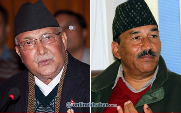 केपी ओली र कमल थापाबीच भेटवार्ता, प्रधानमन्त्रीको निर्वाचन नरोक्न आग्रह