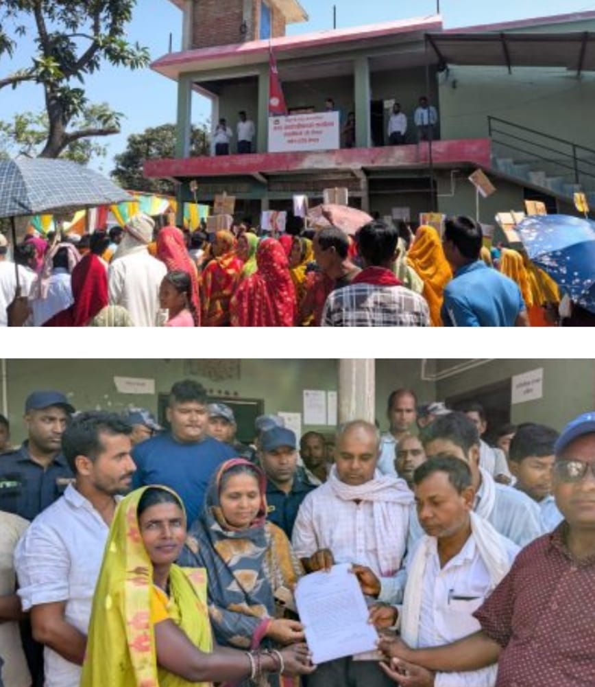 विजयपुरमा सुकुम्बासीले गरे बिराेध प्रदर्शन